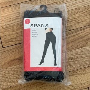 SPANX Black Plush Tummy Shaping Tights Size D